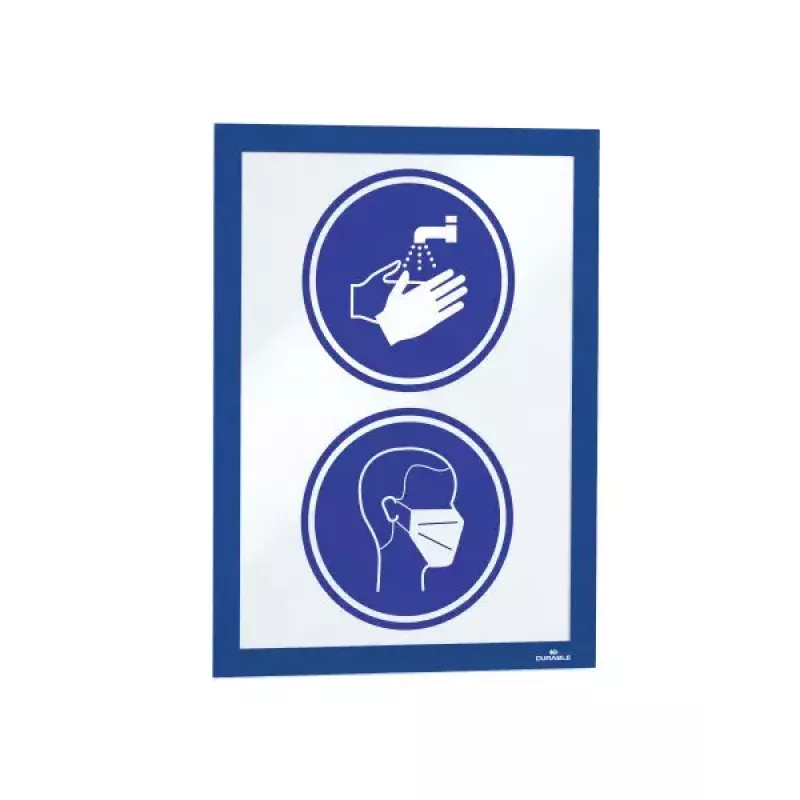 Cornice magnetica A4 Durable DURAFRAME blu