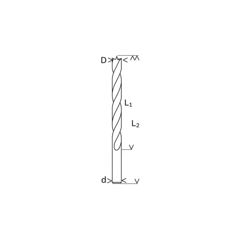Bosch punta elicoidale per legno 15 mm, lunghezza 160 mm, gambo cilindrico (2608596312)