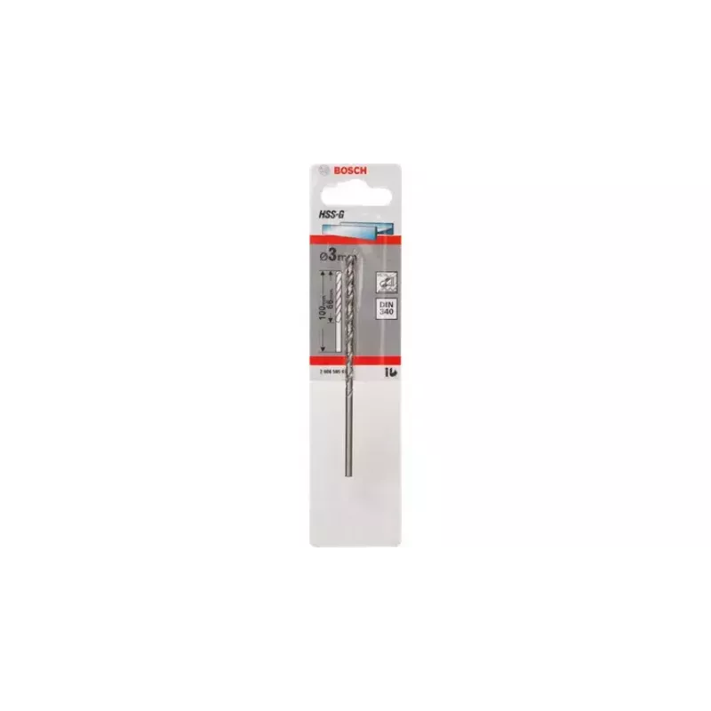 Bosch HSS punta elicoidale per metallo 2,5 mm, 95 mm, DIN 340, 5 pz. (2608596810)