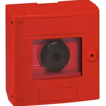Legrand 038011 pulsante di arresto di emergenza in custodia, IP44, 230 V AC, 6 A, 1 NO + 1 NC