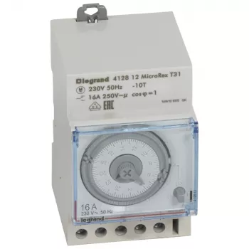 Legrand MicroRex T31 412812 interruttore orario giornaliero, 230 V, sincrono