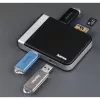 Lettore di schede Hama 00054546 USB 3.2 Gen 1 (3.1 Gen 1) Type-A/Type-C nero, argento