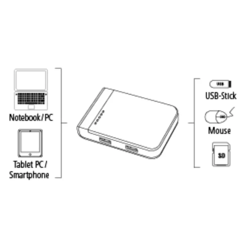 Lettore di schede Hama 00054546 USB 3.2 Gen 1 (3.1 Gen 1) Type-A/Type-C nero, argento