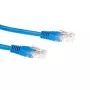 Cavo patch ACT blu 2 metri LSZH U/UTP CAT6 con connettori RJ45