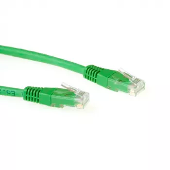 Cavo patch ACT verde 0,5 metri LSZH U/UTP CAT6 con connettori RJ45
