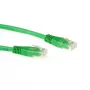 Cavo patch ACT verde 1 metro LSZH U/UTP CAT6 con connettori RJ45