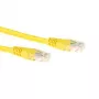 Cavo patch ACT giallo 1 metro LSZH U/UTP CAT6 con connettori RJ45