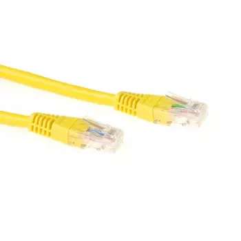 Cavo patch ACT giallo 7 metri LSZH U/UTP CAT6 con connettori RJ45