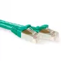 Cavo patch ACT verde 30 metri SFTP CAT6A senza linguetta con connettori RJ45