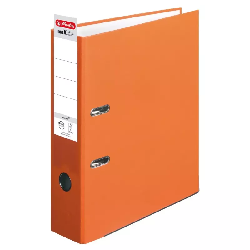 Raccoglitore ad anelli Herlitz maX.file A4 arancione