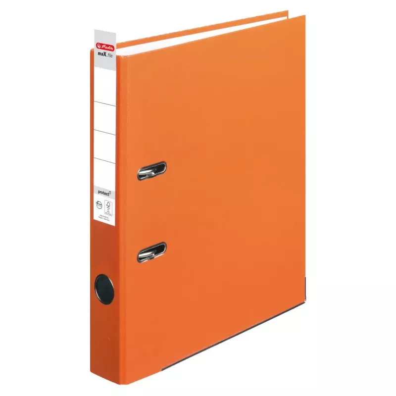 Herlitz maX.file raccoglitore ad anelli A4 arancione polipropilene FSC