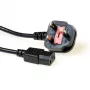 Cavo di alimentazione ACT connettore maschio UK - C13 nero 2,5 m