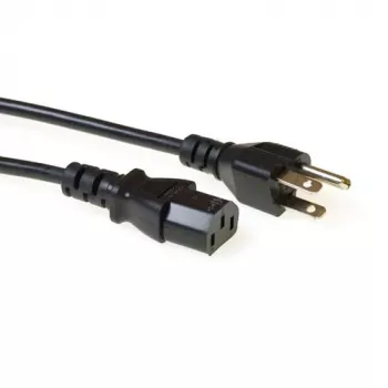 Cavo di alimentazione ACT Powercord connettore maschio USA – C13 nero 2,5 m