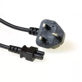 Cavo di alimentazione connettore maschio UK ACT Powercord C5 nero 1,8 m