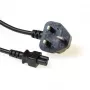 Cavo di alimentazione connettore maschio UK ACT Powercord C5 nero 1,8 m