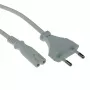 Cavo di alimentazione spina Euro - connettore femmina C7 bianco 3 m ACT Powercord AK5241