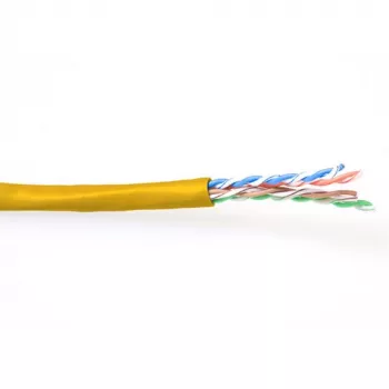 Cavo patch ACT CAT6 U/UTP trefolo giallo 100 m