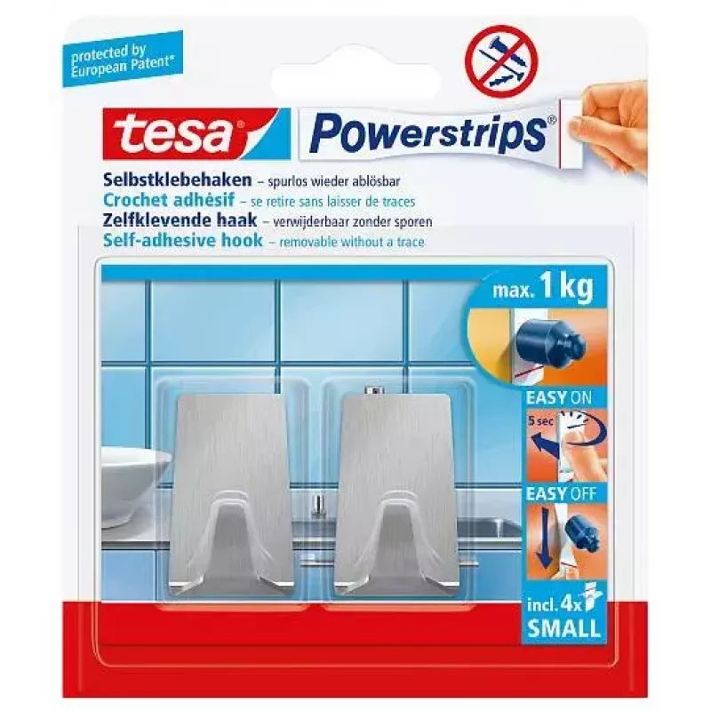 Gancio portasciugamani TESA 57066-00000 Metallic per interni 2 pz.