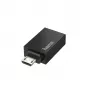 Hama 00200307 adattatore cavo Micro-USB USB Type-A nero