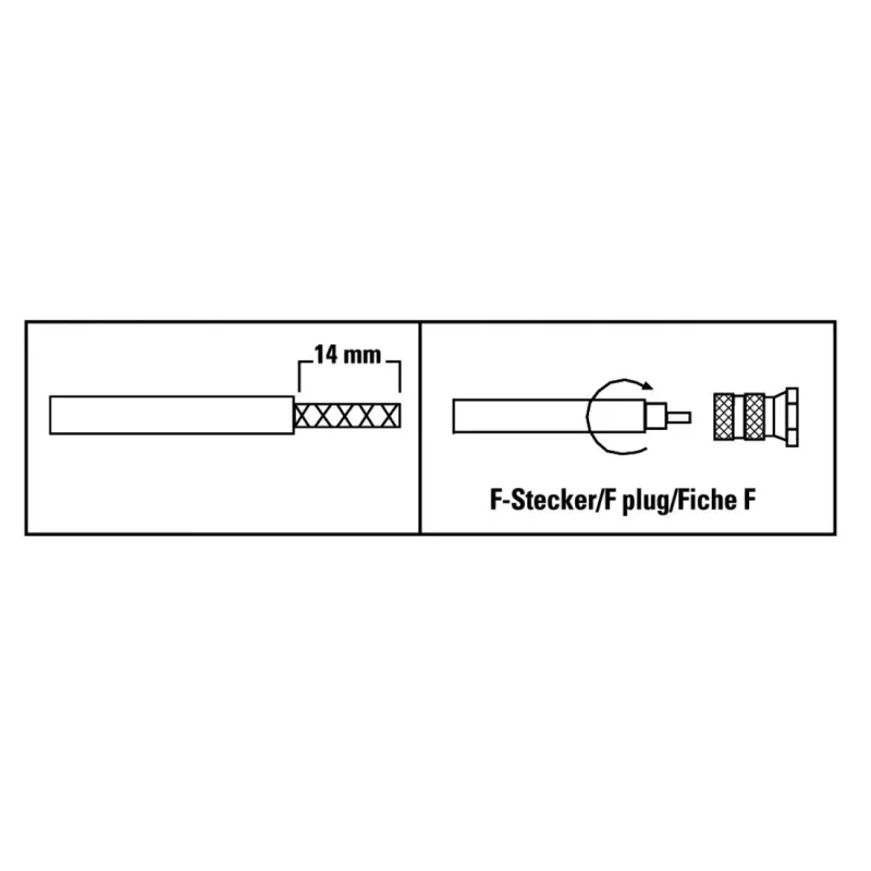 Giunto coassiale Hama 00205206 connettore femmina F 2 pz.