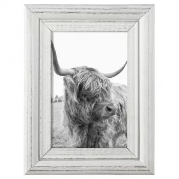 Cornice singola Hama Canuto bianco vetro legno