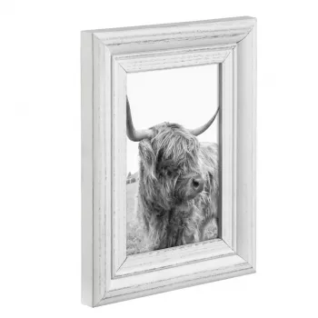 Cornice singola Hama Canuto bianco vetro legno