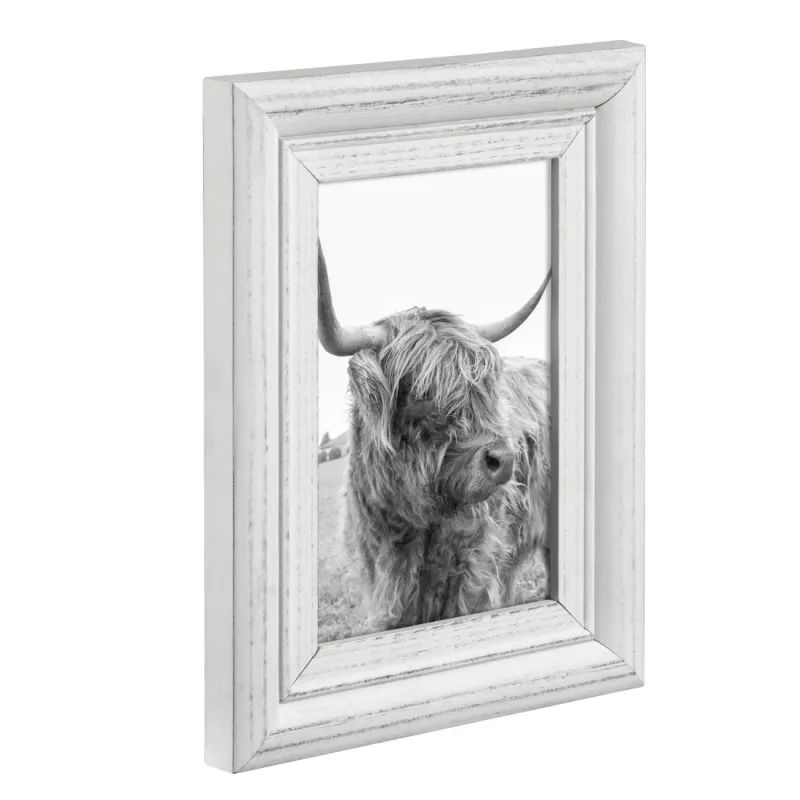 Cornice singola Hama Canuto bianco vetro legno