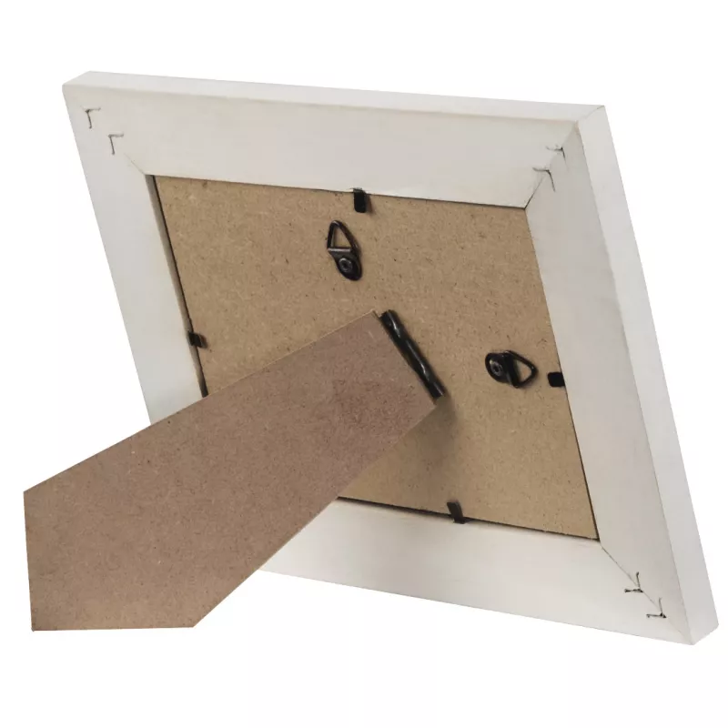 Cornice singola Hama Canuto bianco vetro legno
