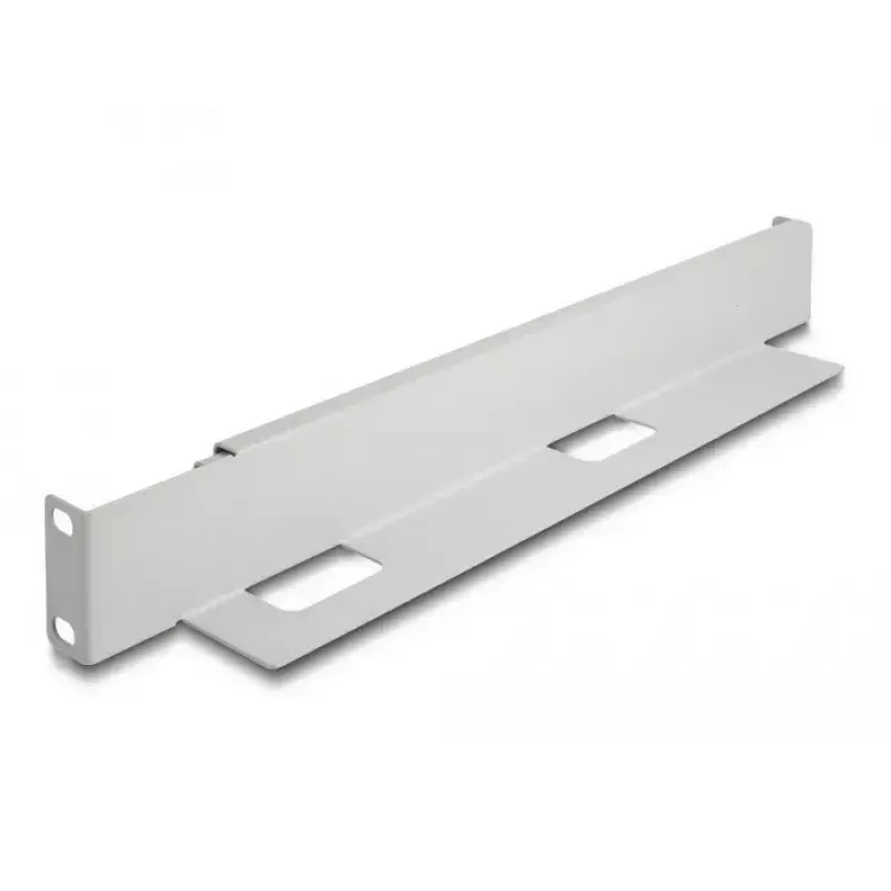 Supporto di montaggio DeLOCK 19 pollici lunghezza regolabile 368-600 mm grigio 2 pezzi
