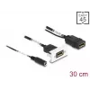 DeLOCK Easy 45 modulo DisplayPort 4K 60 Hz con alimentazione DC 2,1 x 5,5 mm
