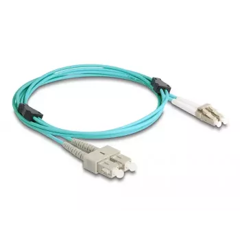 DeLOCK cavo in fibra ottica LC duplex su SC duplex OM3 2m