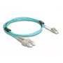 DeLOCK cavo in fibra ottica LC duplex su SC duplex OM3 2m