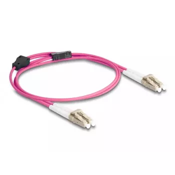 DeLOCK cavo in fibra ottica LC duplex su LC duplex OM4 1 m