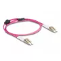 DeLOCK cavo in fibra ottica LC duplex su LC duplex OM4 1 m