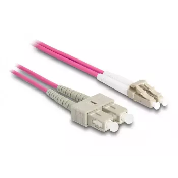 DeLOCK cavo in fibra ottica LC duplex su SC duplex OM4 3m