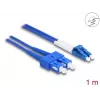 DeLOCK cavo in fibra ottica LC duplex su SC duplex monomodale OS2 1 m
