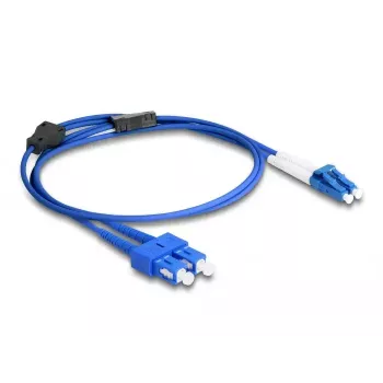 DeLOCK cavo in fibra ottica LC duplex su SC duplex monomodale OS2 1 m
