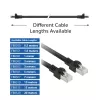ACT nero 3 metri S/FTP CAT7 PUR flex cavo patch con protezione linguetta con connettori RJ45 (conforme CAT6A)