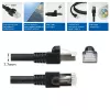 ACT nero 7 metri S/FTP CAT7 PUR flex cavo patch senza linguetta con connettori RJ45 (conforme CAT6A)