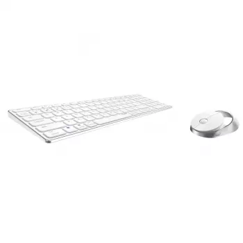 Rapoo 9750M tastiera mouse inclusi wireless Bluetooth QWERTZ tedesco bianco