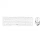 Rapoo 9750M tastiera mouse inclusi wireless Bluetooth QWERTZ tedesco bianco