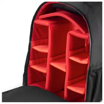 Zaino Hama Ohio nero, rosso