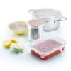 Coperchi per alimenti Westmark 23272260 - coperchi in silicone trasparenti, 6 pezzi