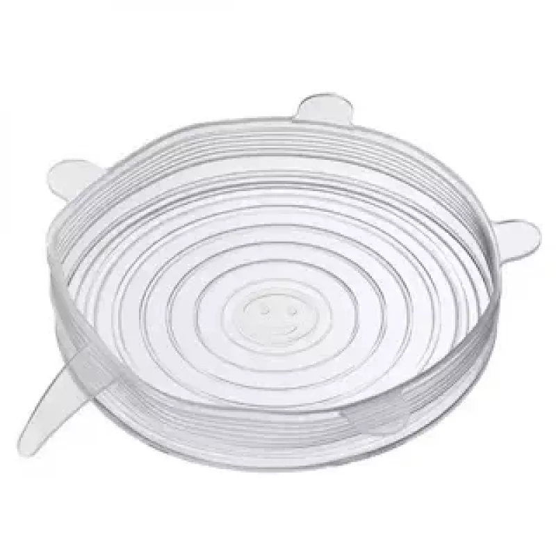 Coperchi per alimenti Westmark 23272260 - coperchi in silicone trasparenti, 6 pezzi