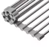 Westmark Home scolapiatti da tavolo, rettangolare, acciaio inox/silicone, grigio