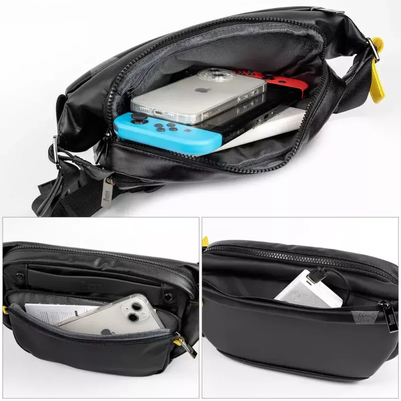 Borsa a tracolla Divoom Pixoo nero unisex 340x90x150 mm display LED