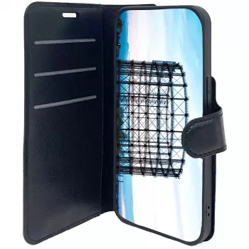 Custodia a libro JT BERLIN Schöneberg per iPhone 14 15,5 cm nero