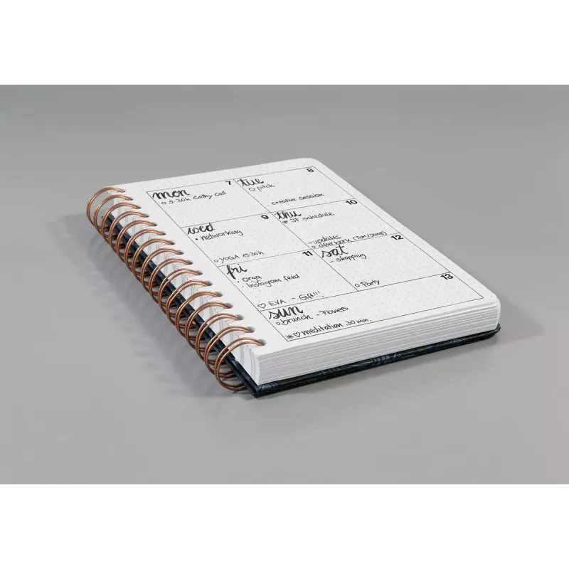 Quaderno Sigel Jolie JN623 A5 120 fogli nero menta bianco
