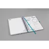 Diario personale Sigel Jolie JP204 blu petrolio lilla turchese bianco