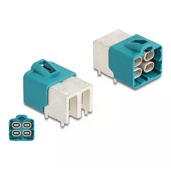 DeLOCK HDMTD connettore quadruplo ad angolo per circuiti stampati